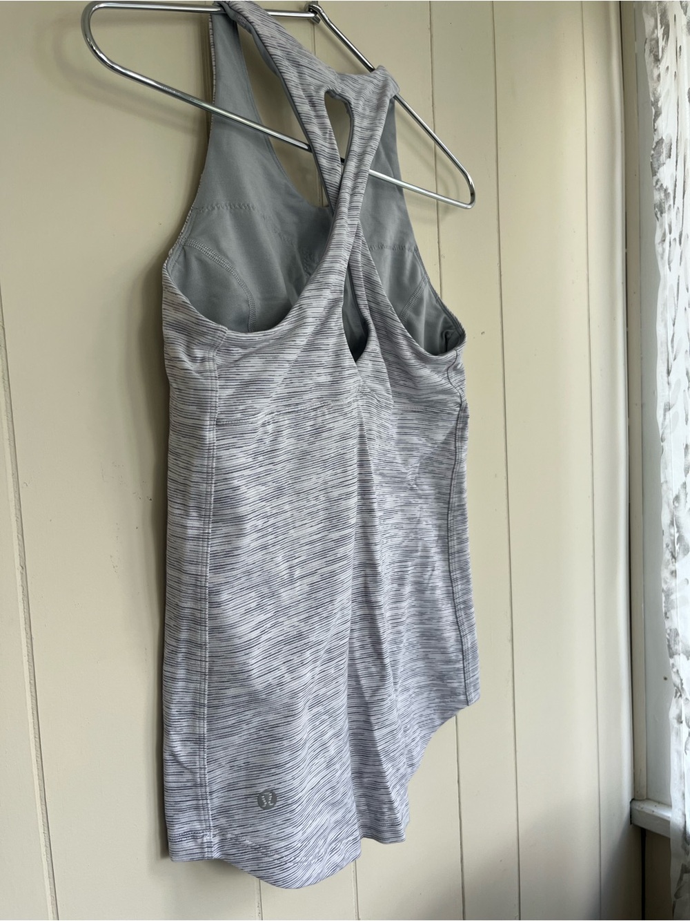 Light Gray Racerback Tank Top LuLulemon - Picture 2 of 3